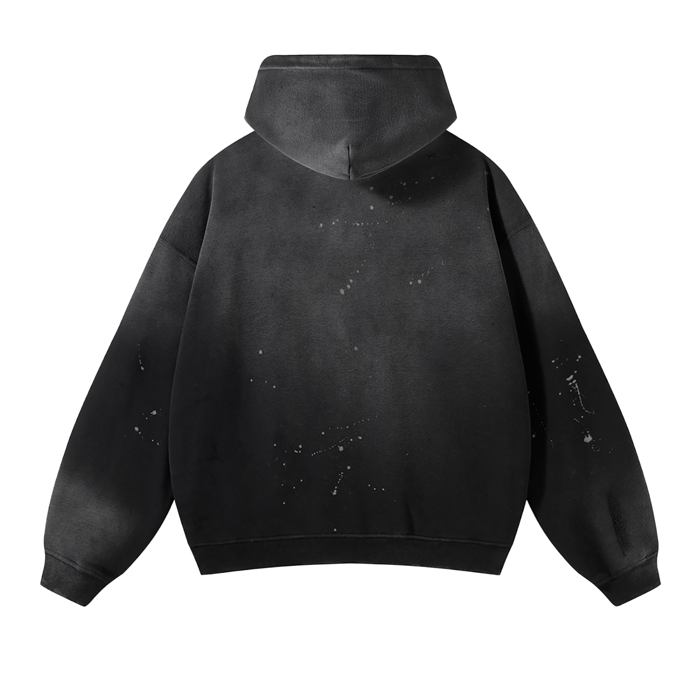 Something Calm Vintage Wash Frayed Fleece Hoodie - 360 GSM