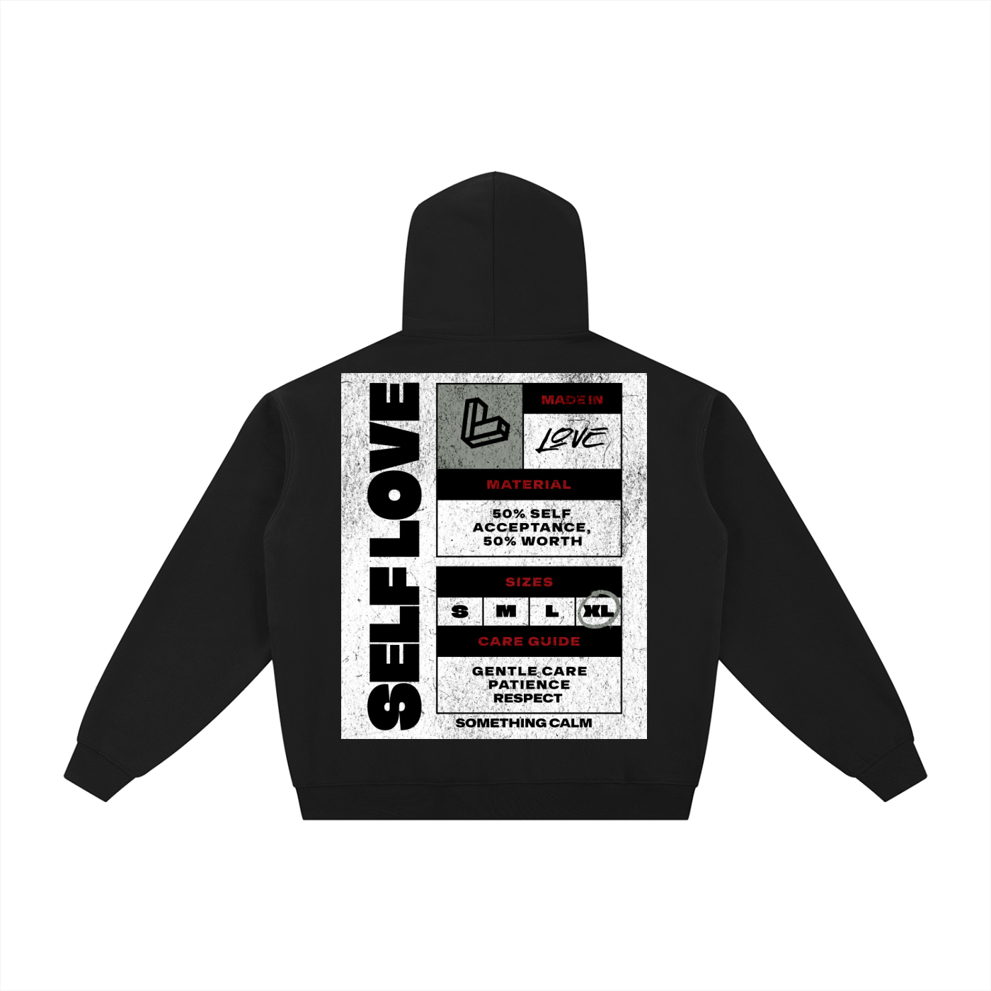SC "Self Love" Essential Fleece Zip-Through Hoodie